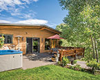 Exterior with hot tub 